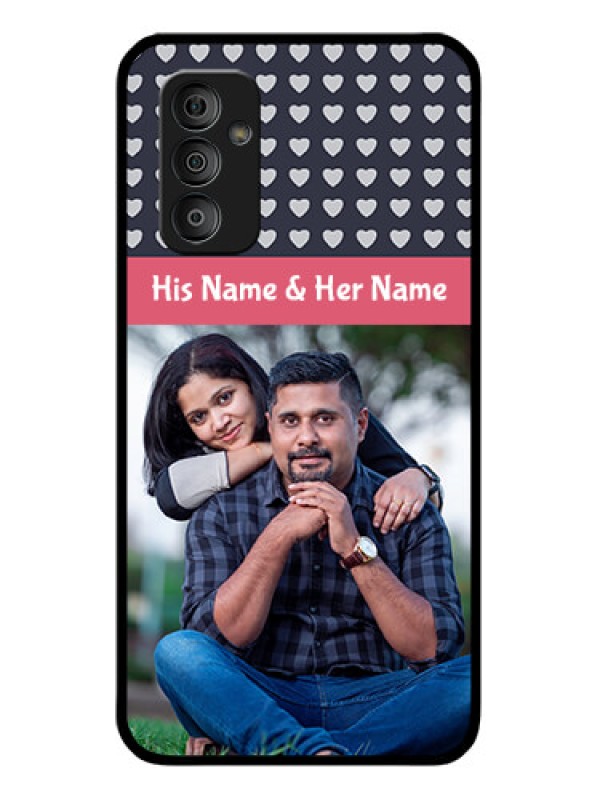 Custom Galaxy F23 5G Custom Glass Mobile Case - Love Symbols Design
