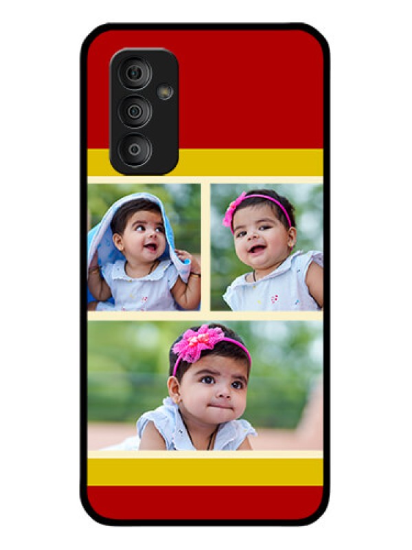 Custom Galaxy F23 5G Custom Glass Mobile Case - Multiple Pic Upload Design