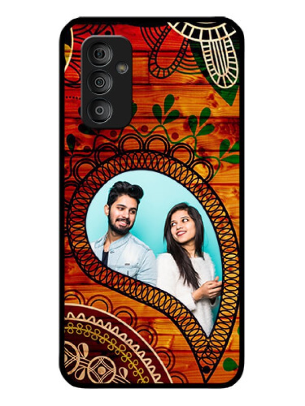 Custom Galaxy F23 5G Personalized Glass Phone Case - Abstract Colorful Design