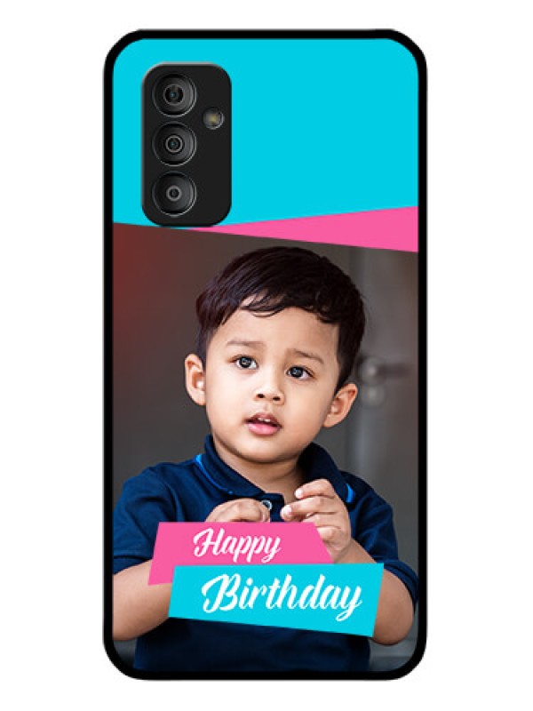Custom Galaxy F23 5G Personalized Glass Phone Case - Image Holder with 2 Color Design