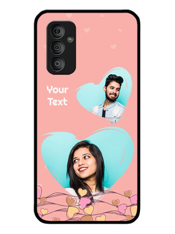 Custom Galaxy F23 5G Custom Glass Mobile Case - Love Doodle Design