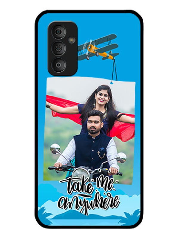 Custom Galaxy F23 5G Custom Glass Mobile Case - Traveller Design