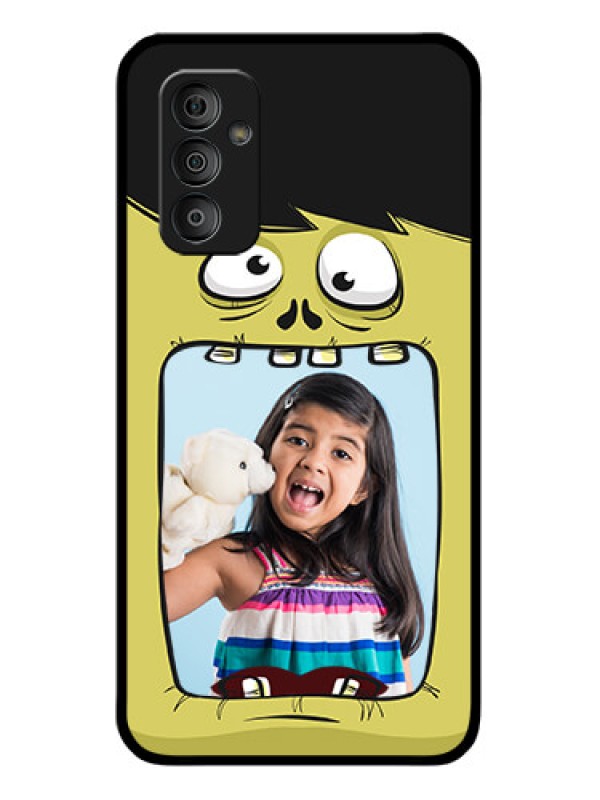 Custom Galaxy F23 5G Personalized Glass Phone Case - Cartoon monster back case Design
