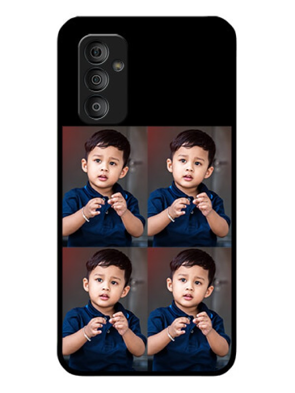 Custom Galaxy F23 5G 4 Image Holder on Glass Mobile Cover