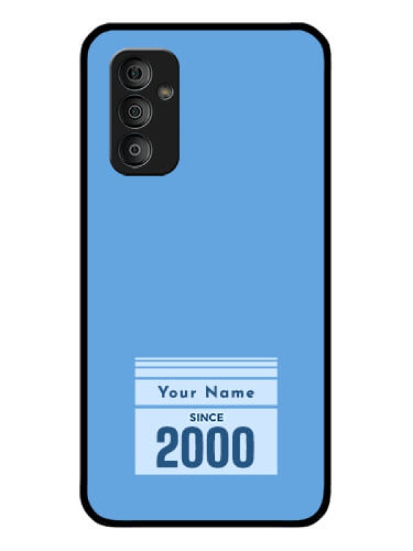 Custom Galaxy F23 Custom Glass Mobile Case - Custom Year of birth Design