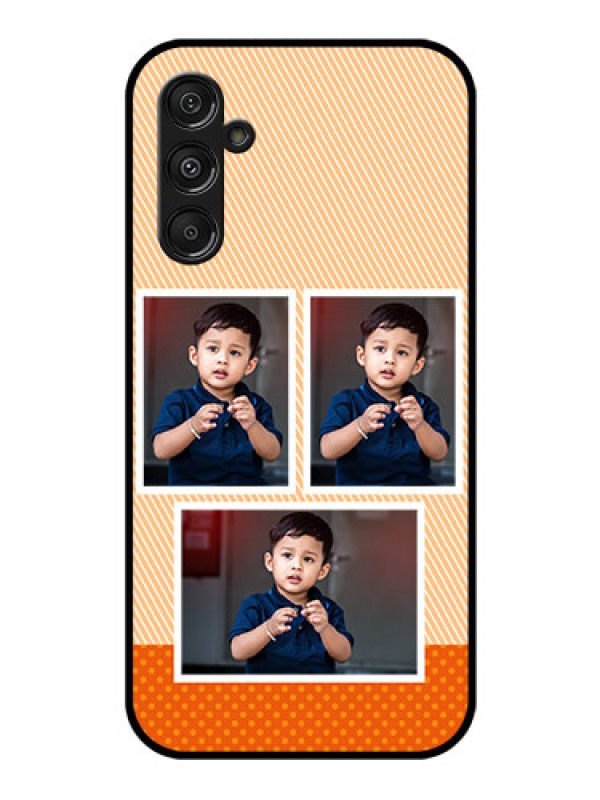 Custom Galaxy F34 5G Custom Glass Phone Case - Bulk Photos Upload Design