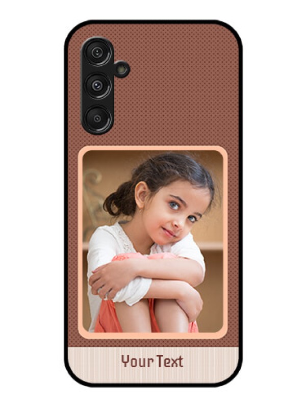 Custom Galaxy F34 5G Custom Glass Phone Case - Simple Pic Upload Design