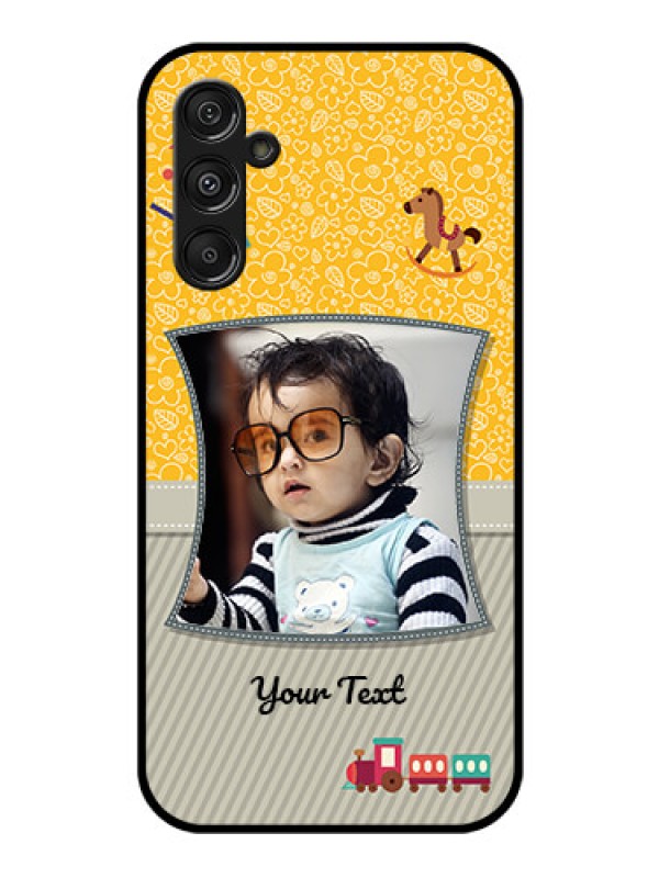 Custom Galaxy F34 5G Custom Glass Phone Case - Baby Picture Upload Design