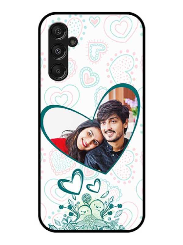 Custom Galaxy F34 5G Custom Glass Phone Case - Premium Couple Design