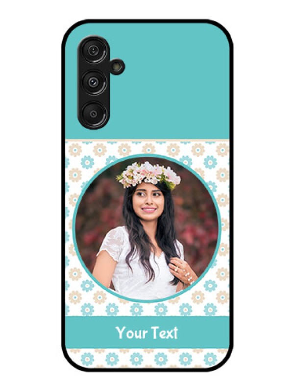 Custom Galaxy F34 5G Custom Glass Phone Case - Beautiful Flowers Design