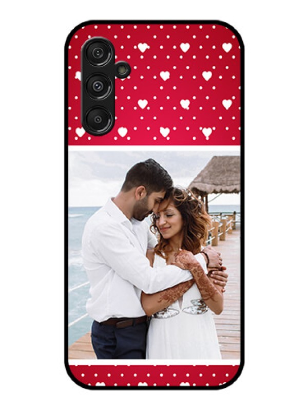 Custom Galaxy F34 5G Custom Glass Phone Case - Hearts Mobile Case Design