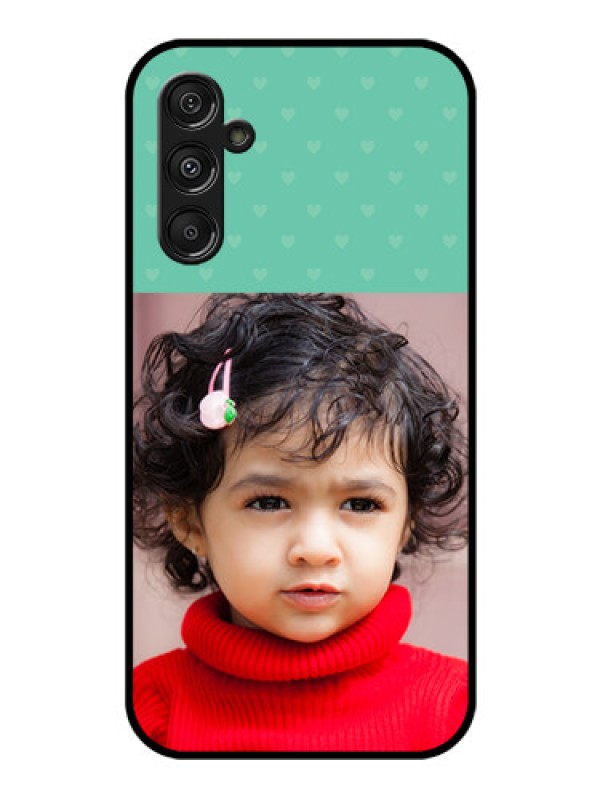 Custom Galaxy F34 5G Custom Glass Phone Case - Lovers Picture Design