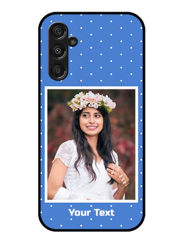 Custom Galaxy F34 5G Custom Glass Phone Case - Polka Dots Design