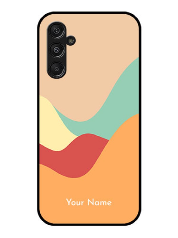 Custom Galaxy F34 5G Custom Glass Phone Case - Ocean Waves Multi - Colour Design