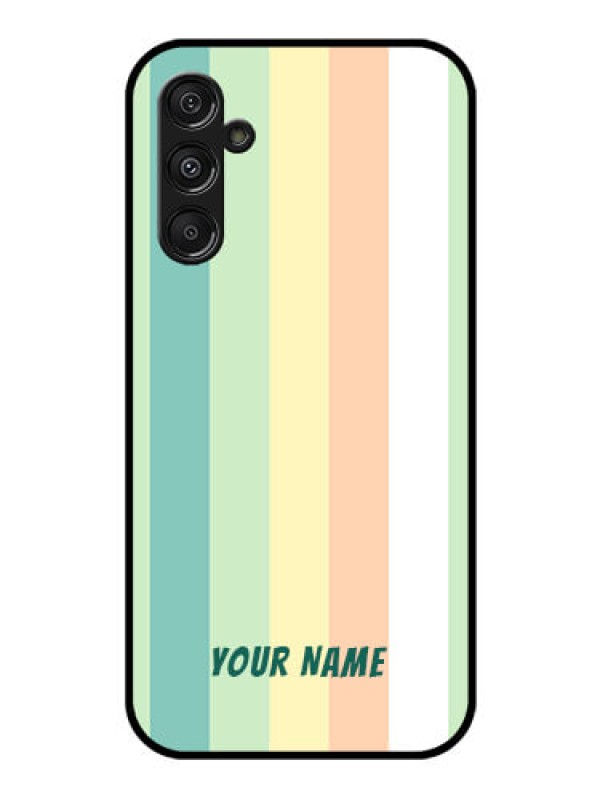 Custom Galaxy F34 5G Custom Glass Phone Case - Multi - Colour Stripes Design