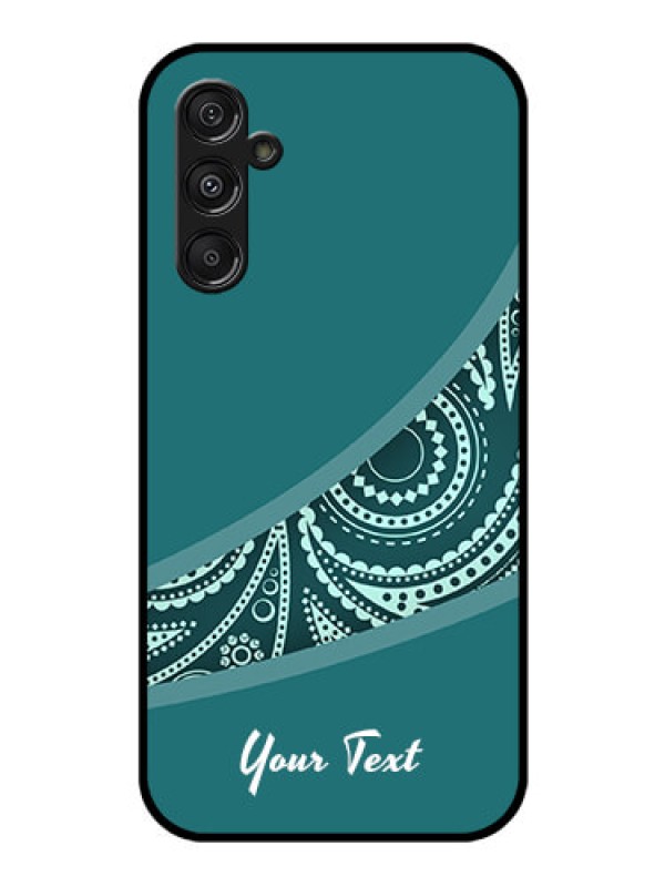 Custom Galaxy F34 5G Custom Glass Phone Case - Semi Visible Floral Design
