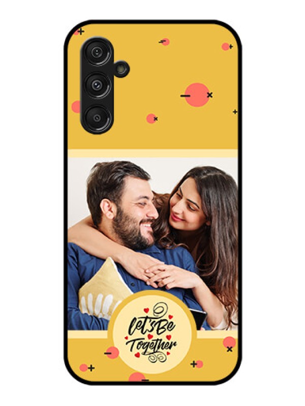 Custom Galaxy F34 5G Custom Glass Phone Case - Lets Be Together Design