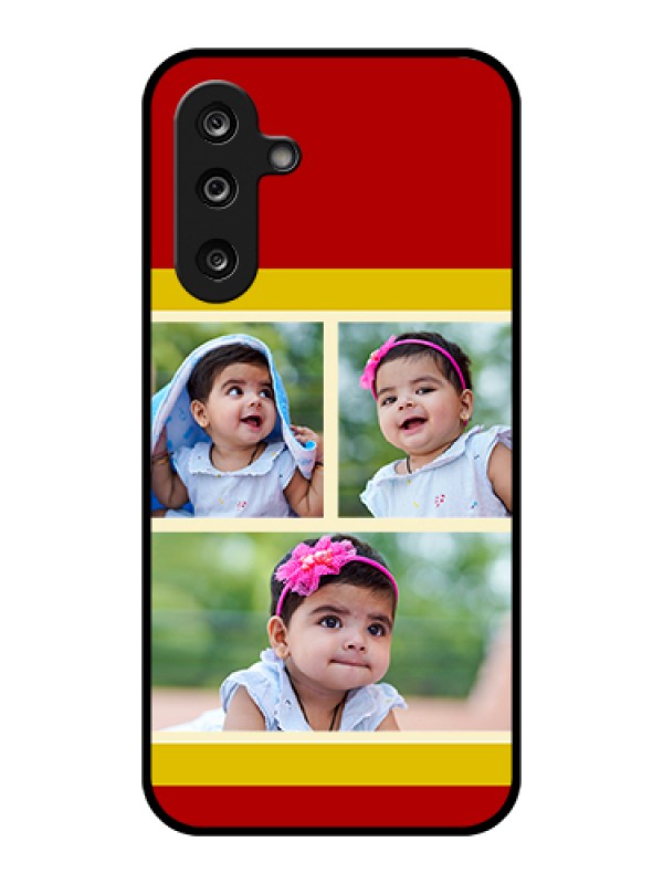Custom Samsung Galaxy F36 5G Custom Glass Phone Case - Multiple Pic Upload Design