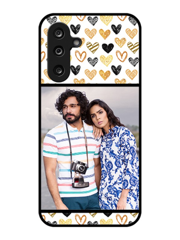 Custom Samsung Galaxy F36 5G Custom Glass Phone Case - Love Symbol Design