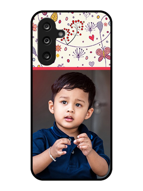 Custom Samsung Galaxy F36 5G Custom Glass Phone Case - Premium Floral Design
