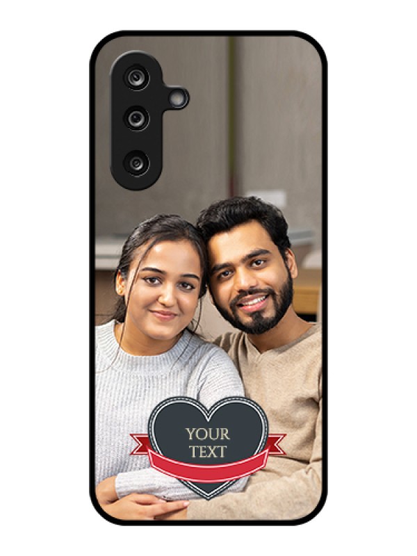 Custom Samsung Galaxy F36 5G Custom Glass Phone Case - Just Married Couple Design