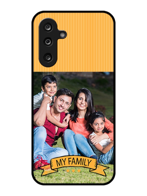 Custom Samsung Galaxy F36 5G Custom Glass Phone Case - My Family Design