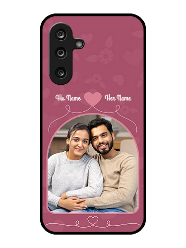 Custom Samsung Galaxy F36 5G Custom Glass Phone Case - Love Floral Design