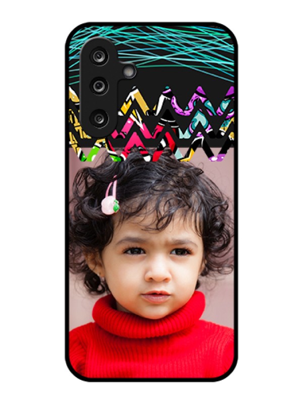Custom Samsung Galaxy F36 5G Custom Glass Phone Case - Neon Abstract Design
