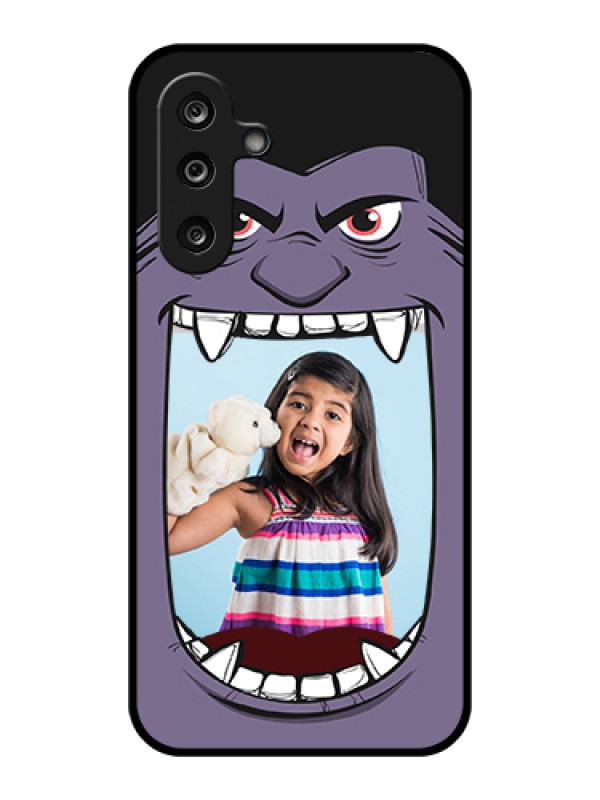 Custom Samsung Galaxy F36 5G Custom Glass Phone Case - Angry Monster Design