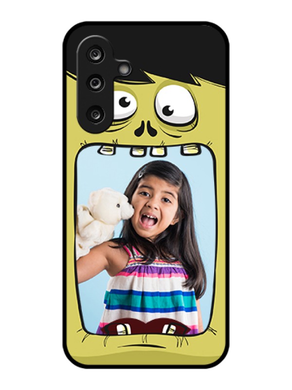 Custom Samsung Galaxy F36 5G Custom Glass Phone Case - Cartoon Monster Back Case Design