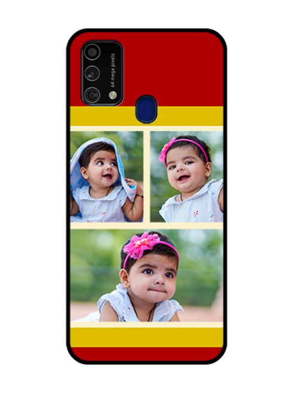 Custom Galaxy F41 Custom Glass Mobile Case  - Multiple Pic Upload Design
