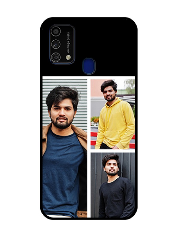 Custom Galaxy F41 Photo Printing on Glass Case  - Upload Multiple Picture Design