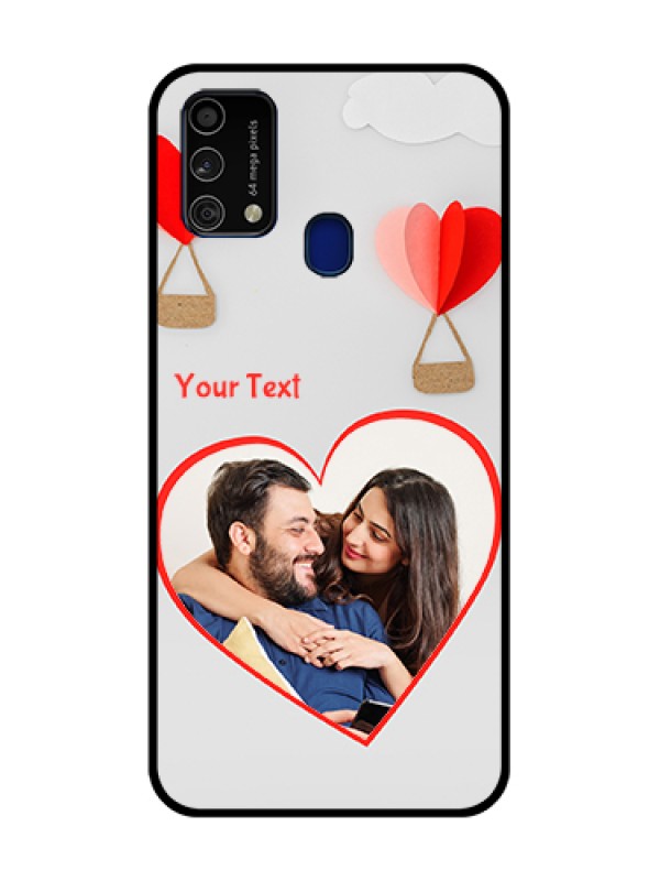 Custom Galaxy F41 Custom Glass Mobile Case  - Parachute Love Design