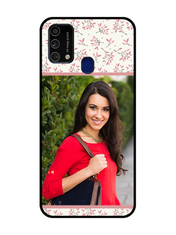 Custom Galaxy F41 Custom Glass Phone Case  - Premium Floral Design