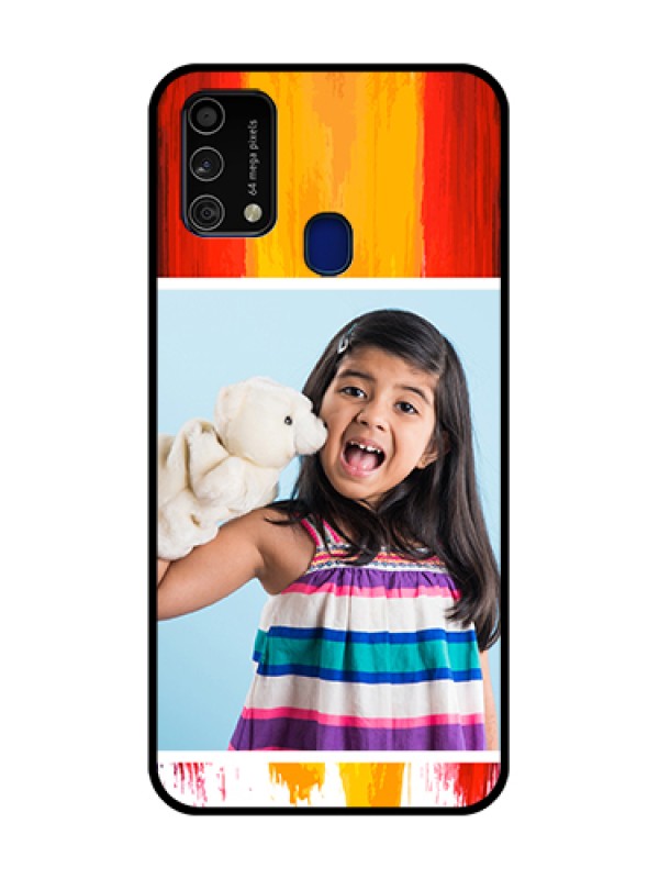 Custom Galaxy F41 Personalized Glass Phone Case  - Multi Color Design