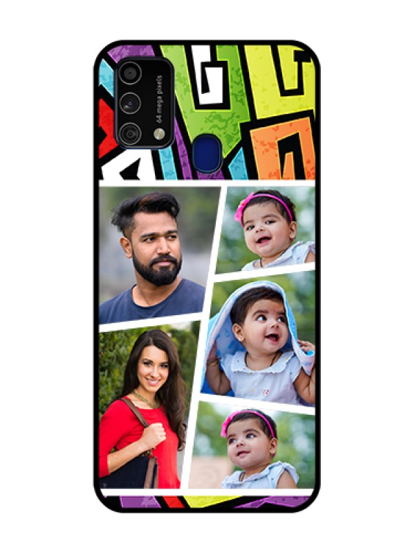 Custom Galaxy F41 Custom Glass Phone Case  - Graffiti pattern Design
