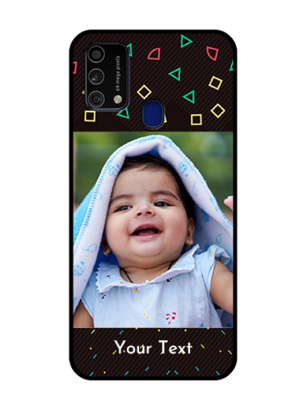 Custom Galaxy F41 Custom Glass Phone Case  - with confetti birthday design