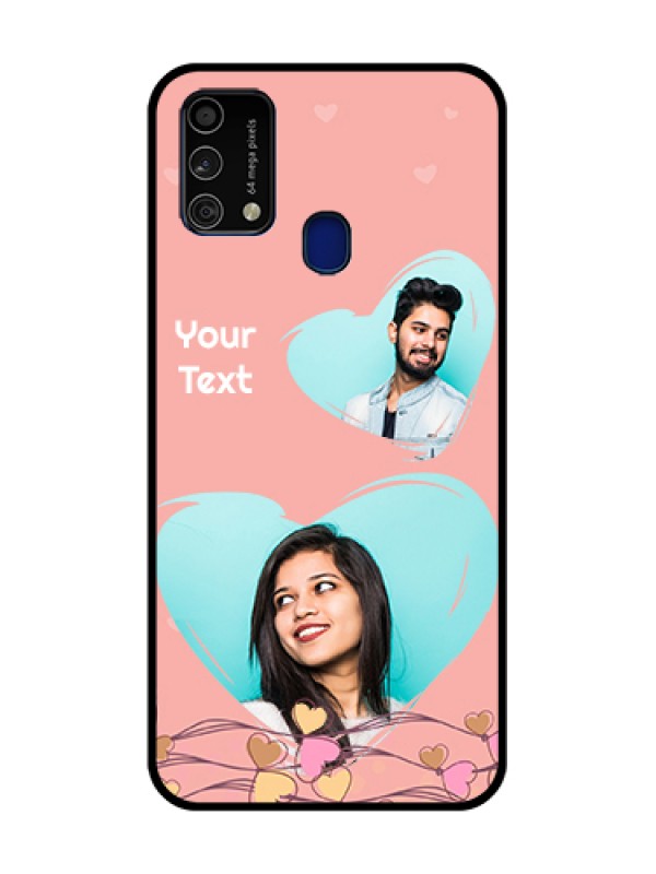 Custom Galaxy F41 Custom Glass Mobile Case  - Love Doodle Design