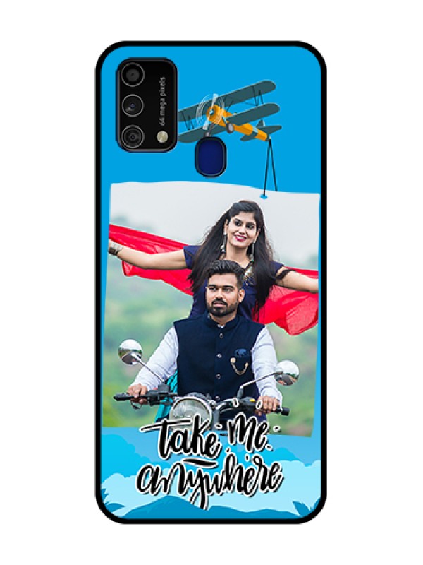 Custom Galaxy F41 Custom Glass Mobile Case  - Traveller Design 