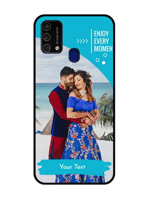 Custom Galaxy F41 Custom Glass Mobile Case  - Happy Moment Design
