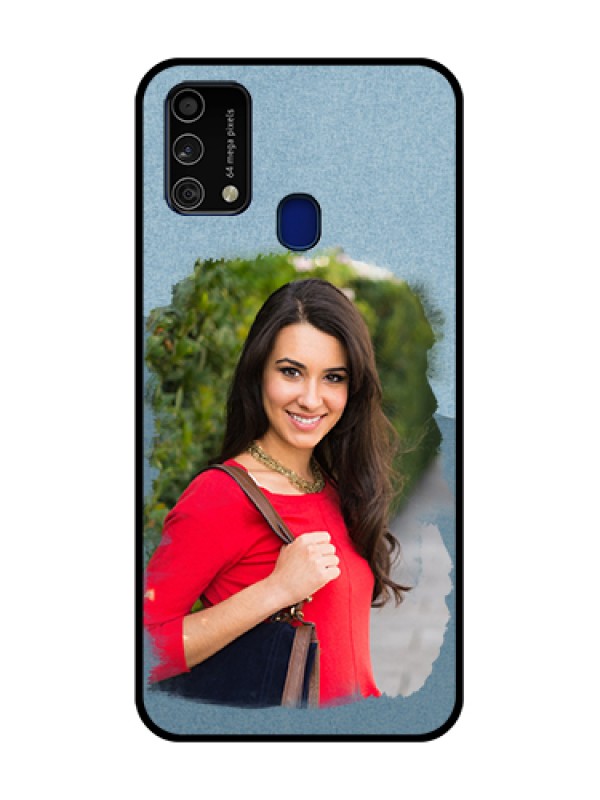 Custom Galaxy F41 Custom Glass Mobile Case  - Grunge Line Art Design