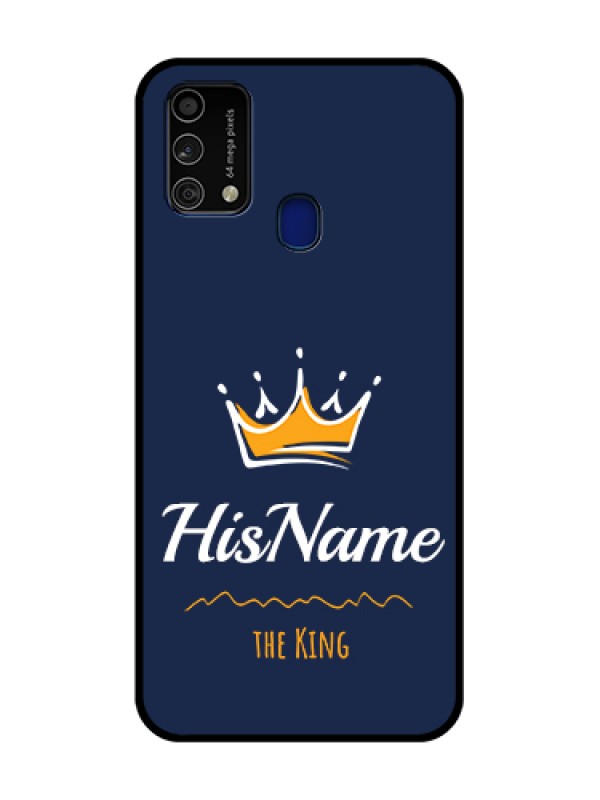 Custom Galaxy F41 Glass Phone Case King with Name