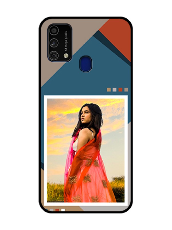 Custom Galaxy F41 Personalized Glass Phone Case - Retro color pallet Design
