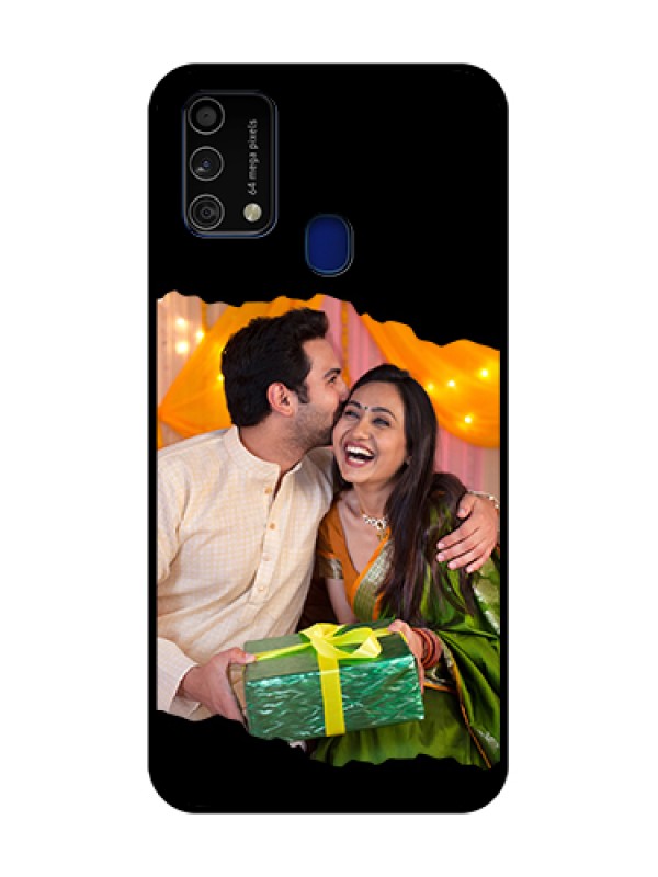 Custom Galaxy F41 Custom Glass Phone Case - Tear-off Design