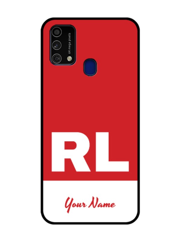 Custom Galaxy F41 Personalized Glass Phone Case - dual tone custom text Design