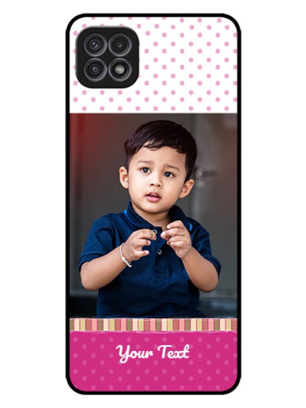 Custom Galaxy F42 5G Photo Printing on Glass Case  - Cute Girls Cover Design