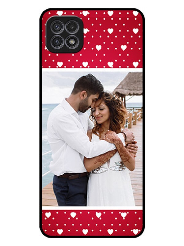 Custom Galaxy F42 5G Photo Printing on Glass Case  - Hearts Mobile Case Design
