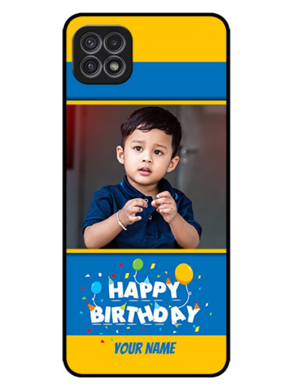 Custom Galaxy F42 5G Custom Glass Mobile Case  - Birthday Wishes Design