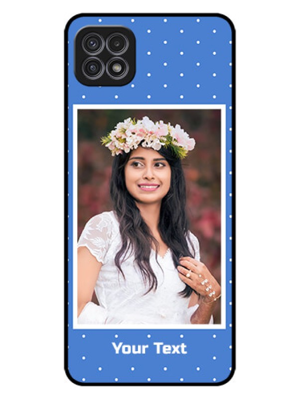 Custom Galaxy F42 5G Photo Printing on Glass Case  - Polka dots design