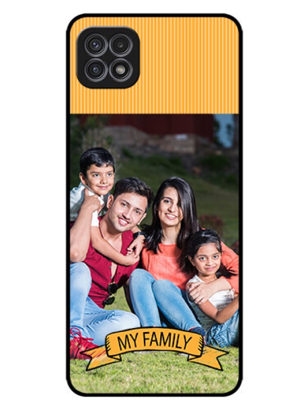 Custom Galaxy F42 5G Custom Glass Phone Case  - My Family Design